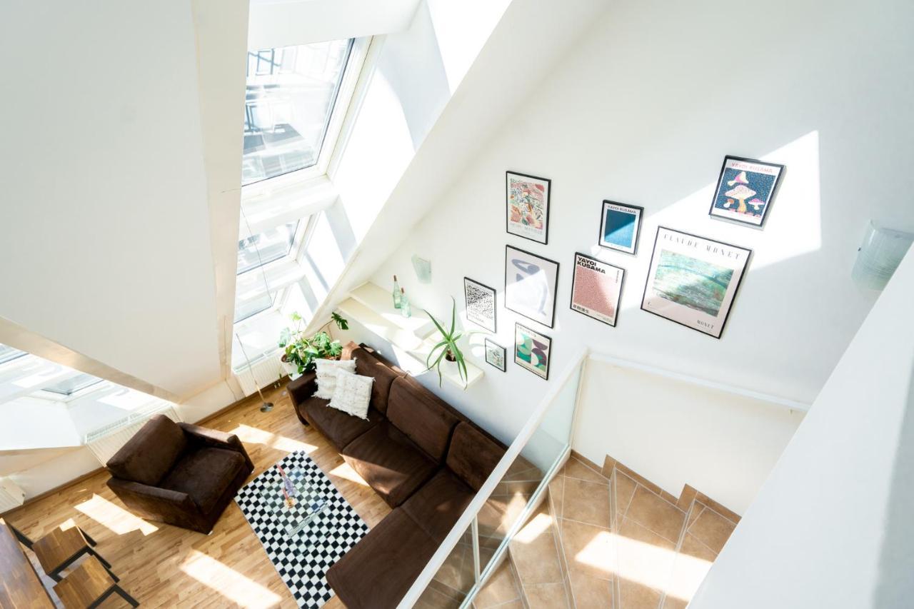 Unique Maisonette Apartment Gasometer 12Th Floor Wiedeń Zewnętrze zdjęcie
